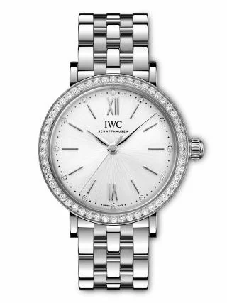 IWC Portofino 34 Stainless Steel - Diamond / Silver / Bracelet IW6576-01 (IW657601)
